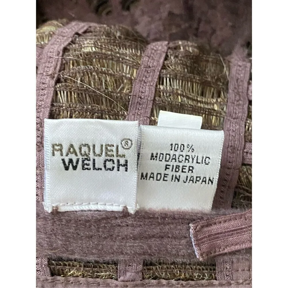 Raquel Welch Kanekalon Vibralite Modacrylic Lot Of Two Brown Wigs